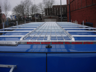 Standard Roof Rack for Trafford Park with additional Walk Way Option.