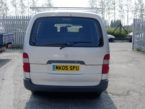Rear View Toyota Proace Roof Rack 
