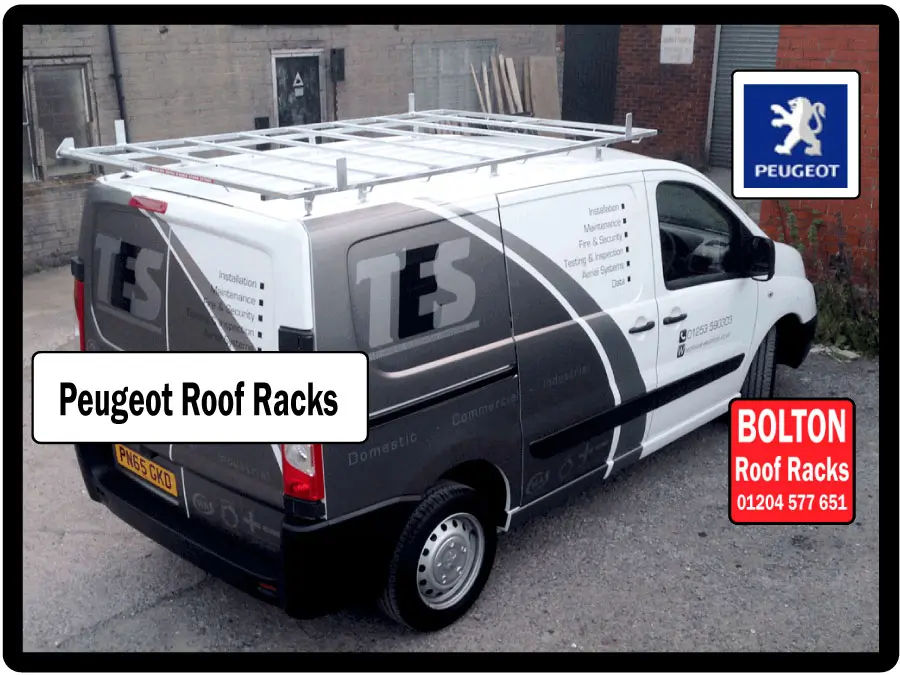 Peugeot Van Roof Racks made by Bolton Roof Racks