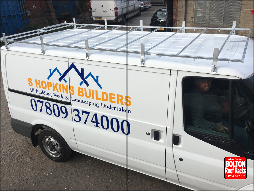 Ford Transit Old Shape Medium Wheelbase Low Roof Racks made by Bolton Roof Racks