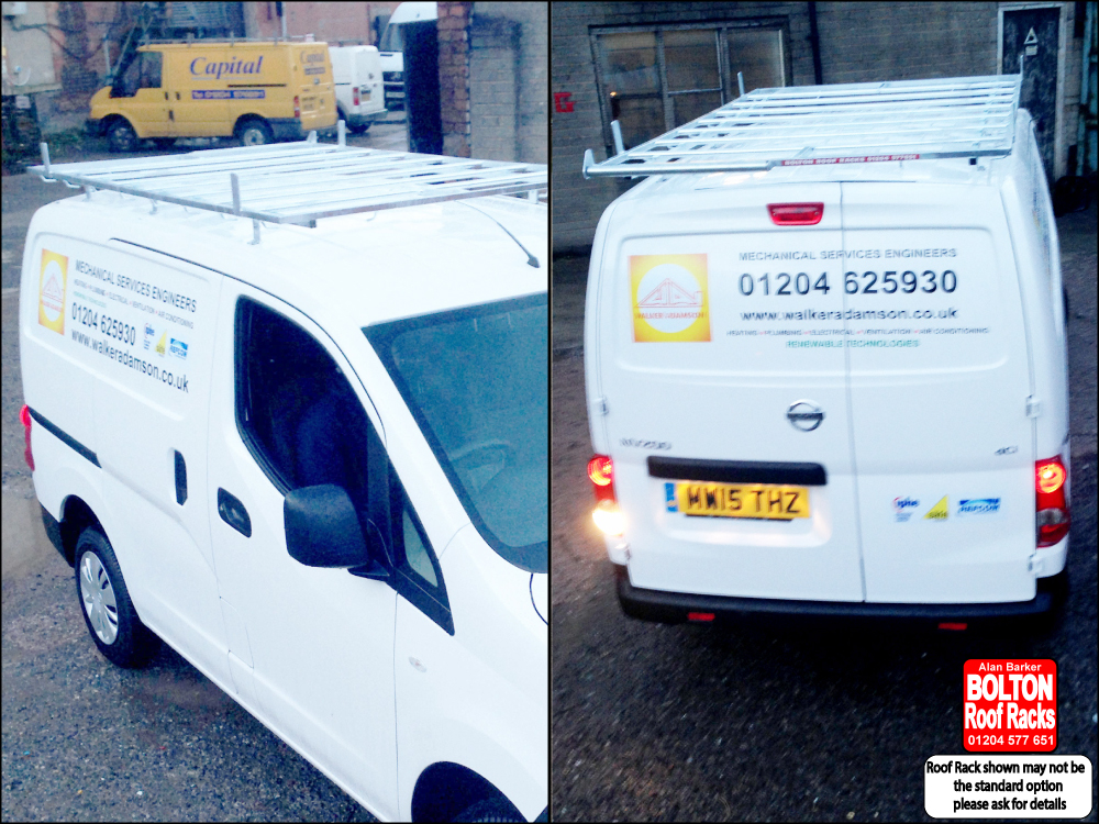 Nissan NV200 Roof Rack made by Bolton Roof Racks